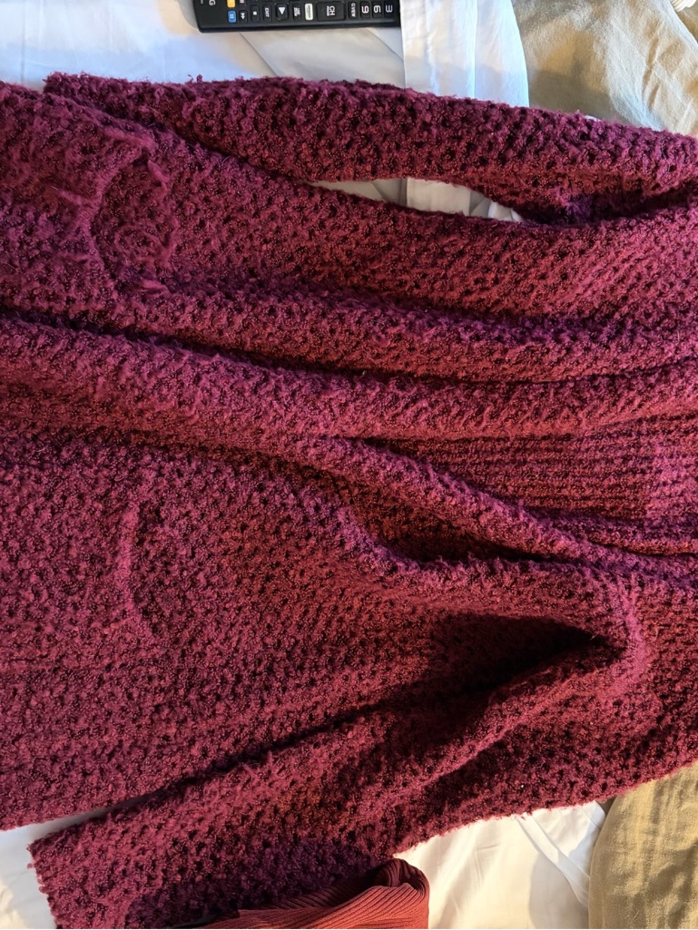 Forever 21 Burgundy Cowl Neck Sweater